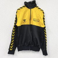 Used 90s Hummel track jacket/jersey, vintage yellow, size 44