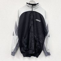 Used 90s adidas vintage track jacket/jersey, black, size L
