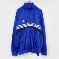 Used adidas track jacket/jersey, blue, size XL