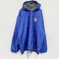 Used 90s GTM SPORTSWEAR full-zip nylon hoodie, blue, size 3X.