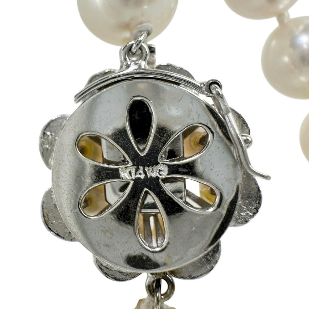 アコヤパール8.2-8.8mm ネックレス K14WGホワイトゴールド 48.0g 47cm  