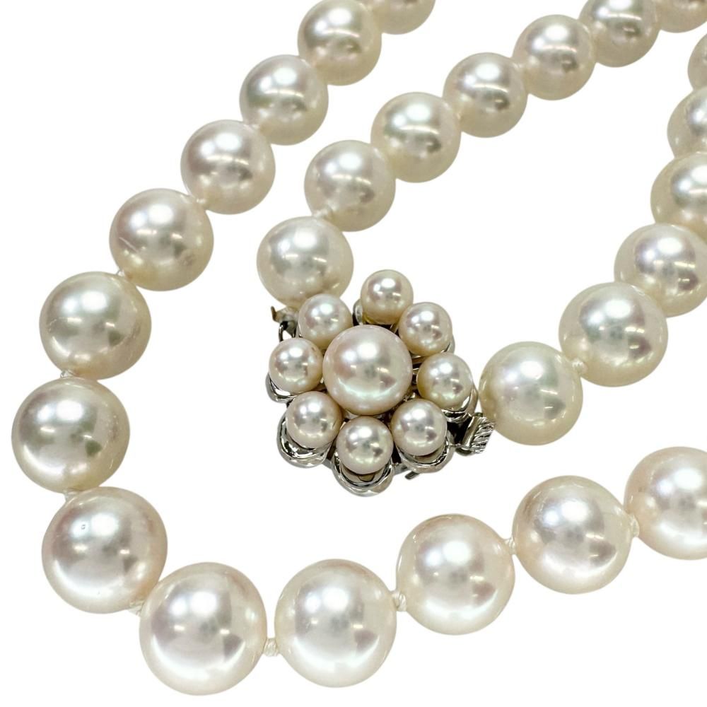 アコヤパール8.2-8.8mm ネックレス K14WGホワイトゴールド 48.0g 47cm  