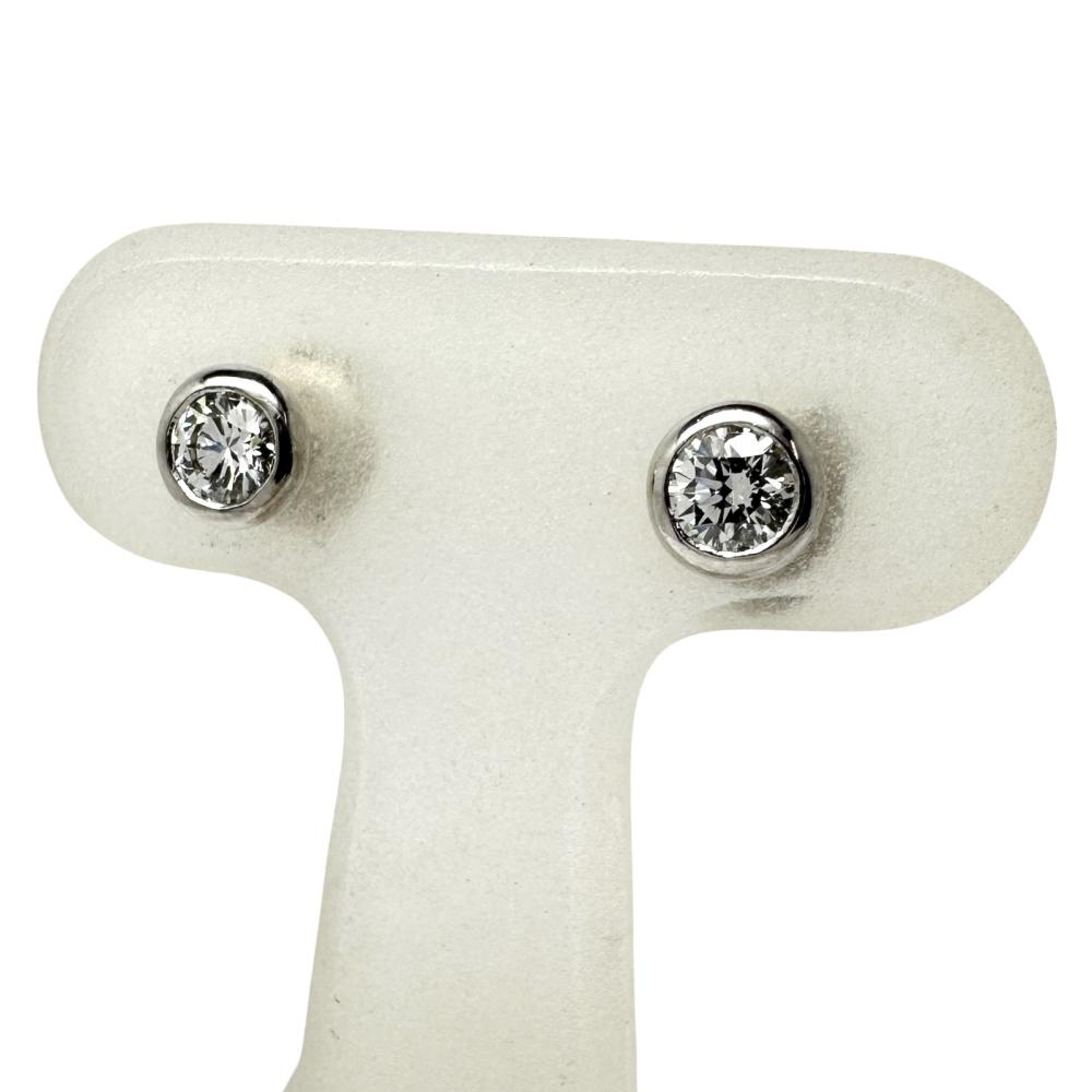 MIKIMOTO/ Mikimoto Diamond 0.12/0.12ct Earrings, 1.9g, 18K White Gold, Women's [Pre-owned]