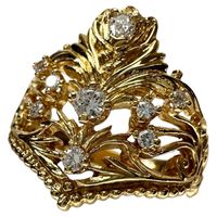 二手富蘭克林造幣廠鑽石戒指，14號，18K金，5.7克，女士款