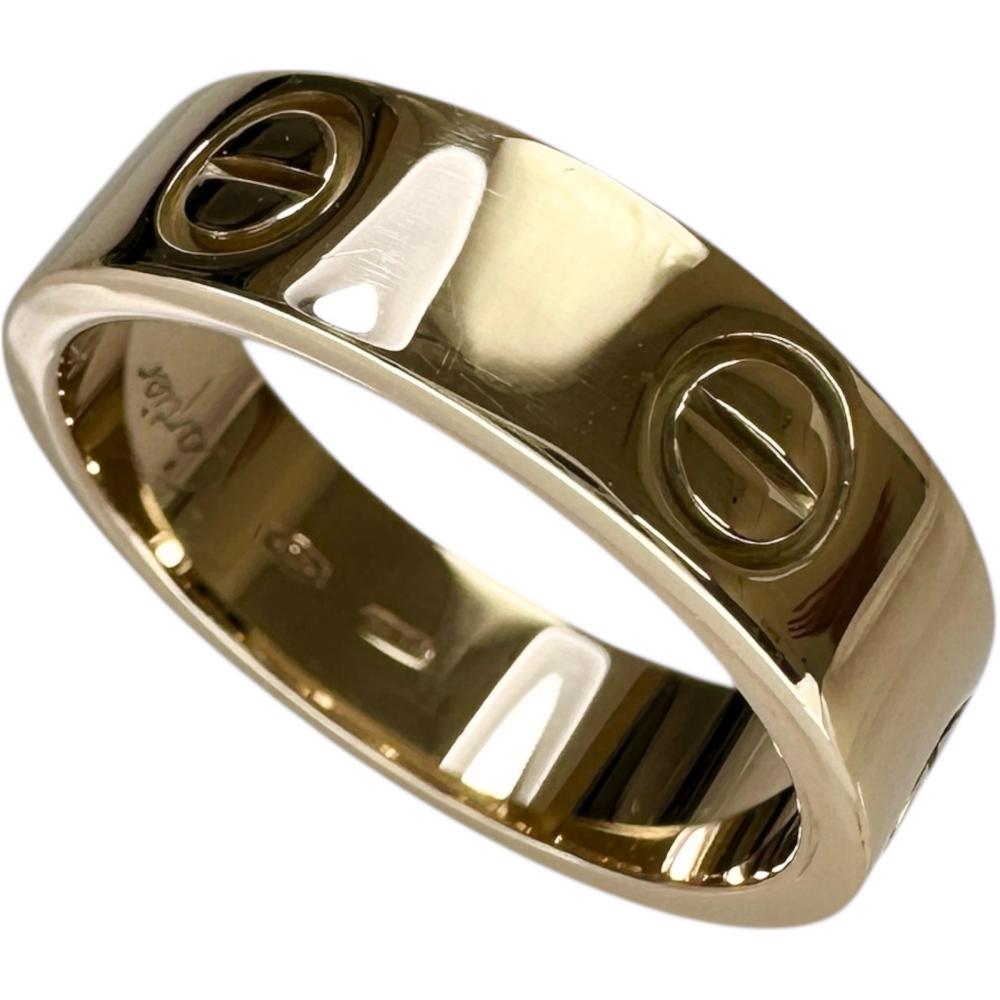 Pre-owned Cartier Love Ring, size 14.5, 18K gold, 7.8g, 55, unisex.
