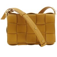 보테가베네타 BOTTEGAVENETA 카세트 숄더백 인트레챠트 666870 송아지 카멜 비스듬히 걸어, 어깨걸이 마그넷 타입 cassette 레이디스【중고】