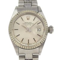 Pre ROLEX Oyster Perpetual Date watch, caliber 2030, 6917, stainless steel, 1970, silver, automatic, analog display, silver dial, Oyster Perpetual Date, women's.