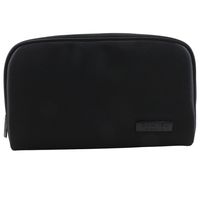 Pre-owned Chanel Mademoiselle Pouch, Novelty, Nylon, Black, Zipper, Women's