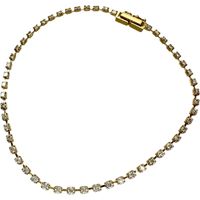 二手 1.8 克拉鑽石 18K 金手鍊，3.5 克，17.5 厘米，女士款。