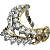 13號 MATSUZAKI/Tsutomu 和 Noriko Matsuzaki 鑽石 0.79ct 戒指 Pt900 鉑金/K18 金 12.4g 女款 [二手]