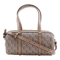 Gucci GG Shadow Handbag, 2-Way Shoulder Bag (796230), PVC and Leather, Brown, Crossbody/Handbag, 2-Way Zipper, Women's, Unused