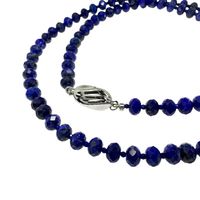 二手青金石銀項鍊，24.3克，55厘米，女士款