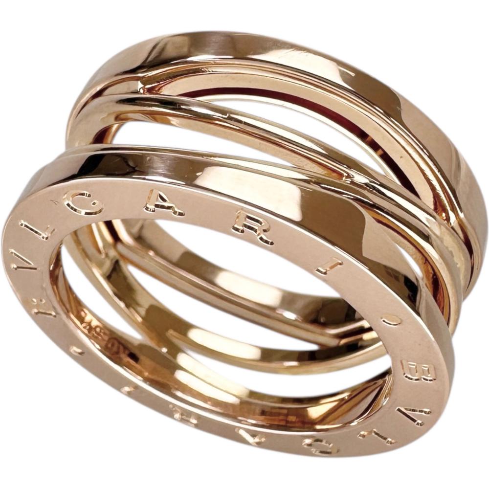 二手寶BVLGARIB-ZERO1 Legend 戒指，14.5 號，18K 玫瑰金，9.9 克（#55），女士款。