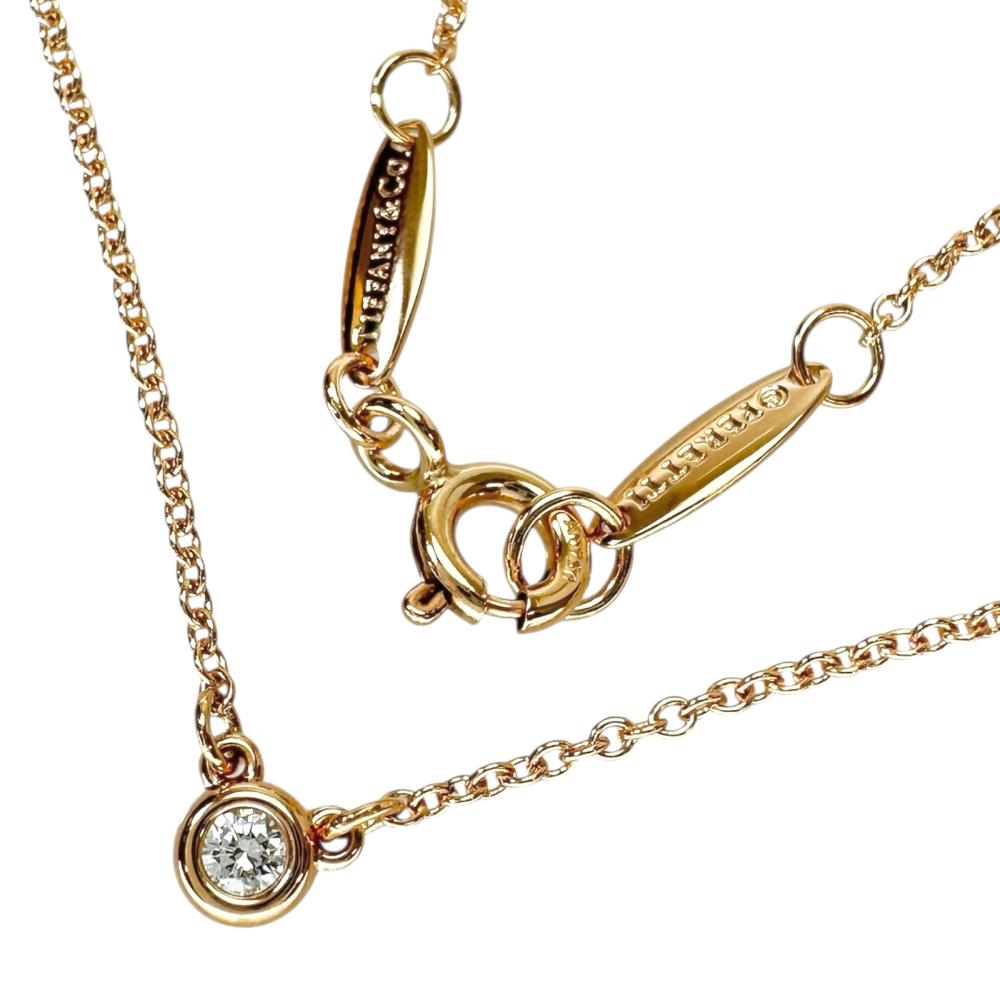 蒂芙尼 (TIFFANY & Co.)/蒂芙尼 (Tiffany & Co.) 按碼出售的佩雷蒂 (Peretti) 鑽石項鍊（約 0.05 克拉），18K 玫瑰金，2.1 克，41 厘米，女士款 [二手]