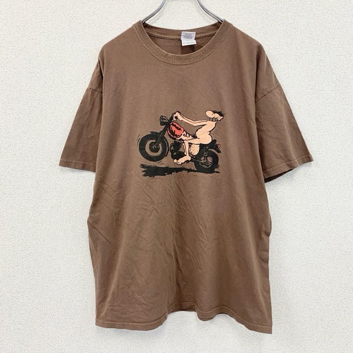 N370 USED GILDAN 古着 プリントTシャツ ブラウン N370 USED GILDAN 古着 プリントTシャツ ブラウン