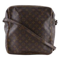 루이비통 LOUIS VUITTON 마르소 숄더백 빈티지 M40264 모노그램 캔버스 차 수제, A5 패스너 Marceau 유니섹스【중고】
