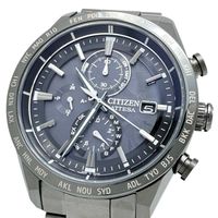 Pre-owned CITIZEN AT8287-62E/H800-A1CN20C Attesa HAKUTO-R Collaboration Watch, Limited Edition of 2,900, Titanium Solar Radio-Controlled, Gray Dial/Black Strap, Men's