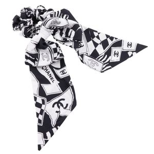 二手香奈儿RIBON发圈，其他配饰，Coco Mark 女士黑色/RIBON丝绸丝带发圈。