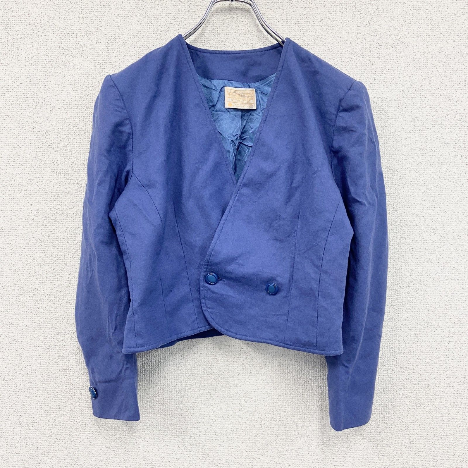 【70’s PENDOLETON】Wool 3B Tailored Jacket PENDLETON 70s Tailored Jacket Virgin Wool Check Size L Blue