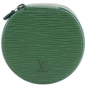 二手LOUIS VUITTON Ecran Bijoux 12 珠宝盒/收纳包 M48204，Epi 皮革，婆罗洲绿，女士款。