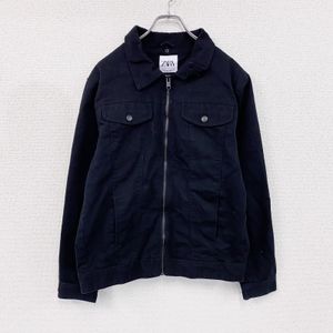 Used ZARA denim jacket/jean, black, size L
