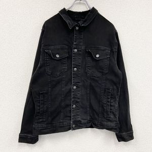 Used ZARA denim jacket/jean, black, size XL