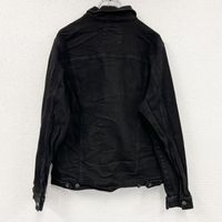 Used ZARA 4th-gen black denim trucker jacket, size XL.