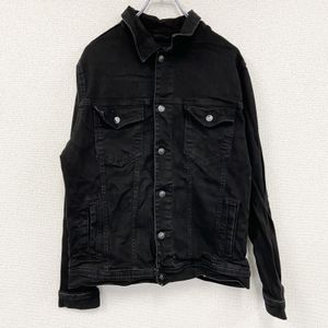 Used ZARA 4th-gen black denim trucker jacket, size XL.