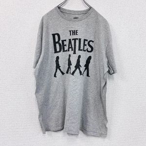 헌 옷 used THE BEATLES 비틀즈 반팔 T셔츠 밴드 T 회색 회색 XL 사이즈