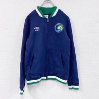 古著Umbro 運動衫/運動外套，帶刺繡 logo，海軍藍，M 碼