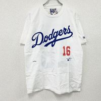 90古著Lee & Hideo Nomo道奇隊短袖T卹，全新庫存，復古款，白色，M碼，帶吊牌