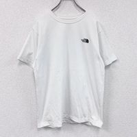 古著THE NORTH FACE 短袖印花T卹，雙面印花，白色，L碼