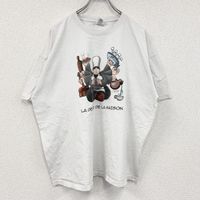 古著CDam' Qudig 白色短袖 T 卹，尺寸 2XL