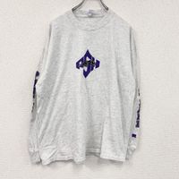 古著2000年代Russell NFL卡羅萊納黑豹隊長袖T卹，復古灰色，XL碼