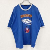 古著GEGRGE 短袖圓領T卹，藍色，XL碼