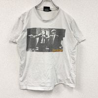 古著《低俗小說》電影T卹，白色，M碼，短袖印花。