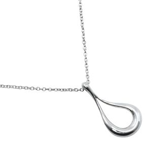 蒂芙尼 (Tiffany & Co.) Elsa Peretti 设计的开口水滴项链，925 纯银，西班牙制造，约 2.6 克，女士款 [二手]