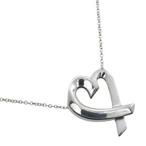 蒂芙尼 (Tiffany & Co.) Paloma Picasso 设计的 Loving Heart 项链，925 纯银，约 4.8 克，女士款 [二手]