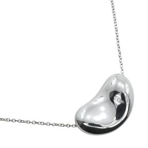 Tiffany & Co. Bean Necklace by Elsa Peretti, 925 Sterling Silver, Approx. 8.0g, Women's [Pre-owned]