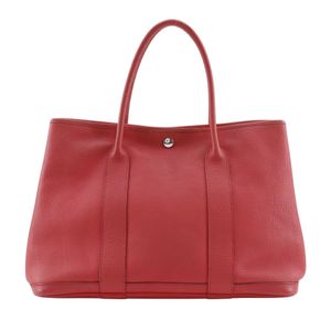 Pre-owned Hermès Garden Party PM Tote Bag in Negonda, 2010, Pink, N, Shoulder/Handbag, A4 Size, Snap Buttons, Women's.
