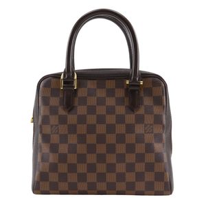 Pre-owned LOUIS VUITTON Brera handbag N51150, Damier canvas, 2000, brown, VI0050, A5 size, double zipper, Brera, women's.