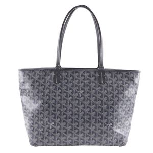 고야르 GOYARD 알토와 PM 토트 백 PVC × 송아지 그리스 그레이 어깨걸이, 핸드백, A4 패스너 Artois PM 유니섹스【중고】