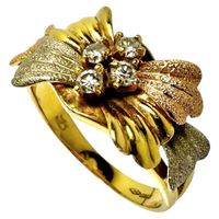 Pre-owned TRES BELLE 4-Piece Diamond Ring, Size 16, Color , in 18K Yellow Gold, 18K Pink Gold, or 18K White Gold. Women's.