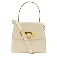 セリーヌ CELINE 2WAYショルダー ハンドバッグ ヴィンテージ カーフ 白 斜め掛け,肩掛け,手提げ,2way フラップ 2WAYShoulder レディース【中古】
