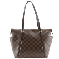 ルイ・ヴィトン LOUIS VUITTON トータリーPM トートバッグ N41282 ダミエキャンバス 2015年 茶 DU0165 肩掛け,手提げ,A5 ファスナー Totally PM レディース【中古】