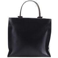 グッチ GUCCI トートバッグ ハンドバッグ 002.1025.002058 カーフ 黒 手提げ,A5 オープン Tote Bag レディース【中古】