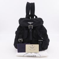 PRADA Prada Triangle Backpack Rucksack Daypack Nylon NERO Black Purchased at PRADA Prada Triangle Backpack Rucksack Daypack Nylon NERO  main image 2