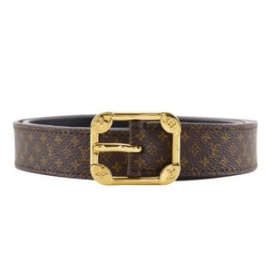 二手LOUIS VUITTONCeinture Malletier 腰带 M9943 Monogram 帆布 2018 棕色 BC2118 男女通用