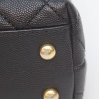 香奈兒27號黑色A92990 G五金魚子醬可可手柄XS 24 2-Way手柄