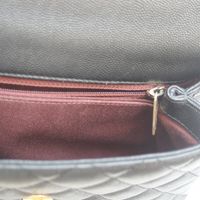 香奈兒27號黑色A92990 G五金魚子醬可可手柄XS 24 2-Way手柄